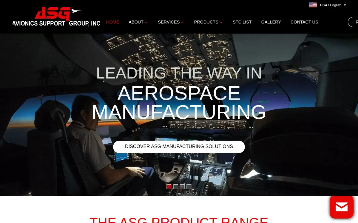 Homepage of Avionics Support Group INC