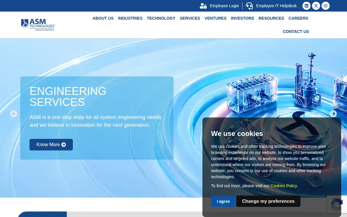 Homepage of Asm Digital Technologies INC