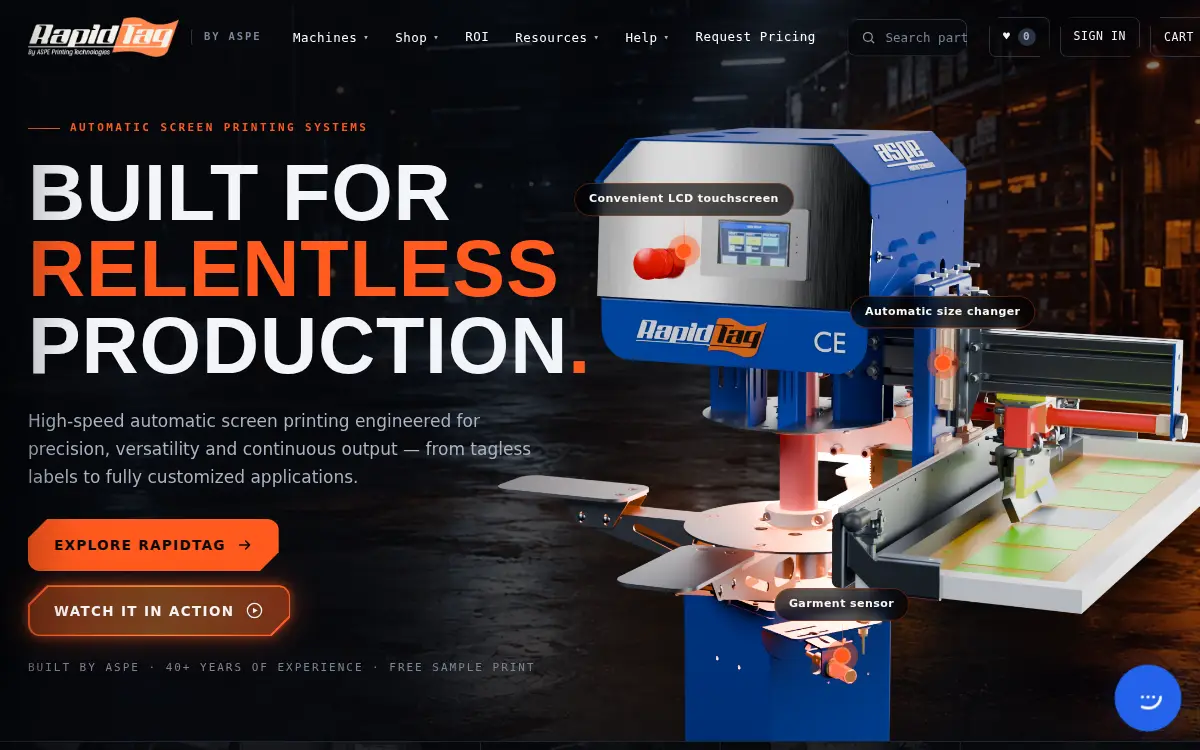 Homepage of A.s.p.e. INC.