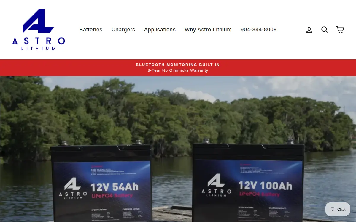Homepage of Astro Lithium, LLC