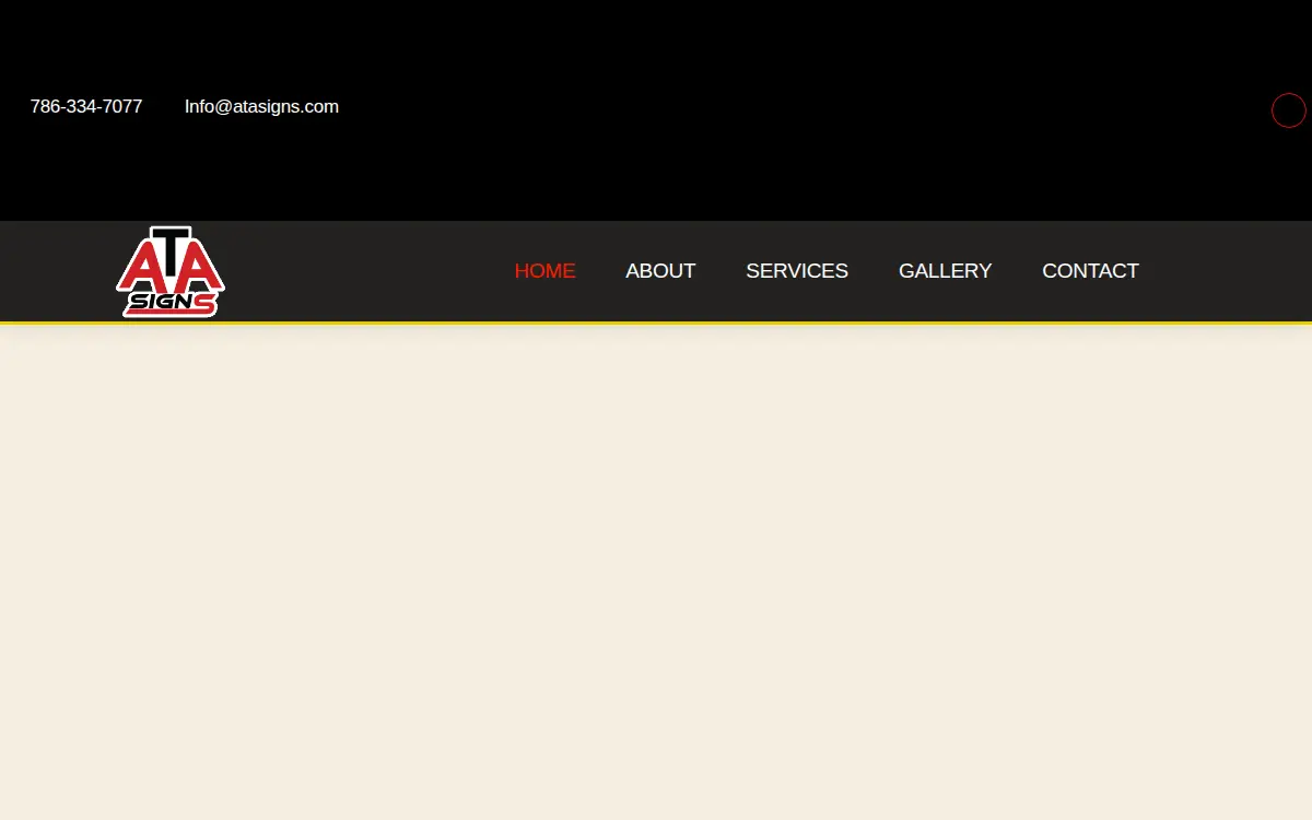 Homepage of A T a Signs INC