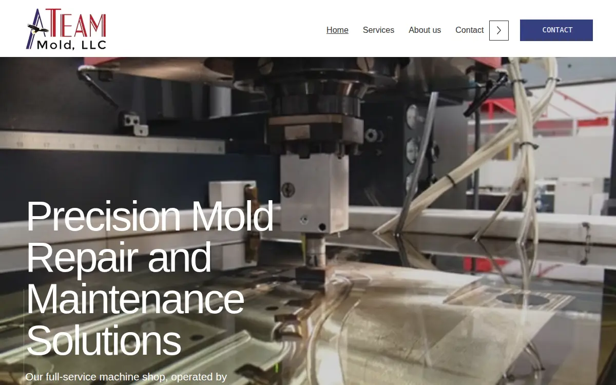 Homepage of A-team Mold LLC