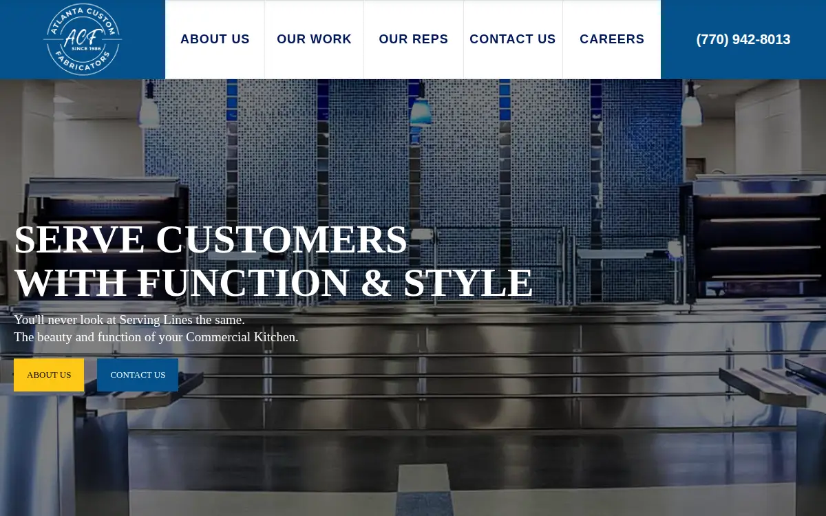 Homepage of Atlanta Kitchen Equipment, INC.