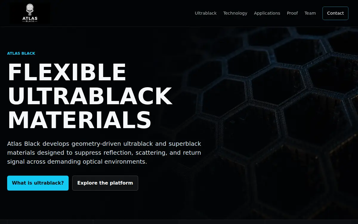 Homepage of Atlas Black, INC.