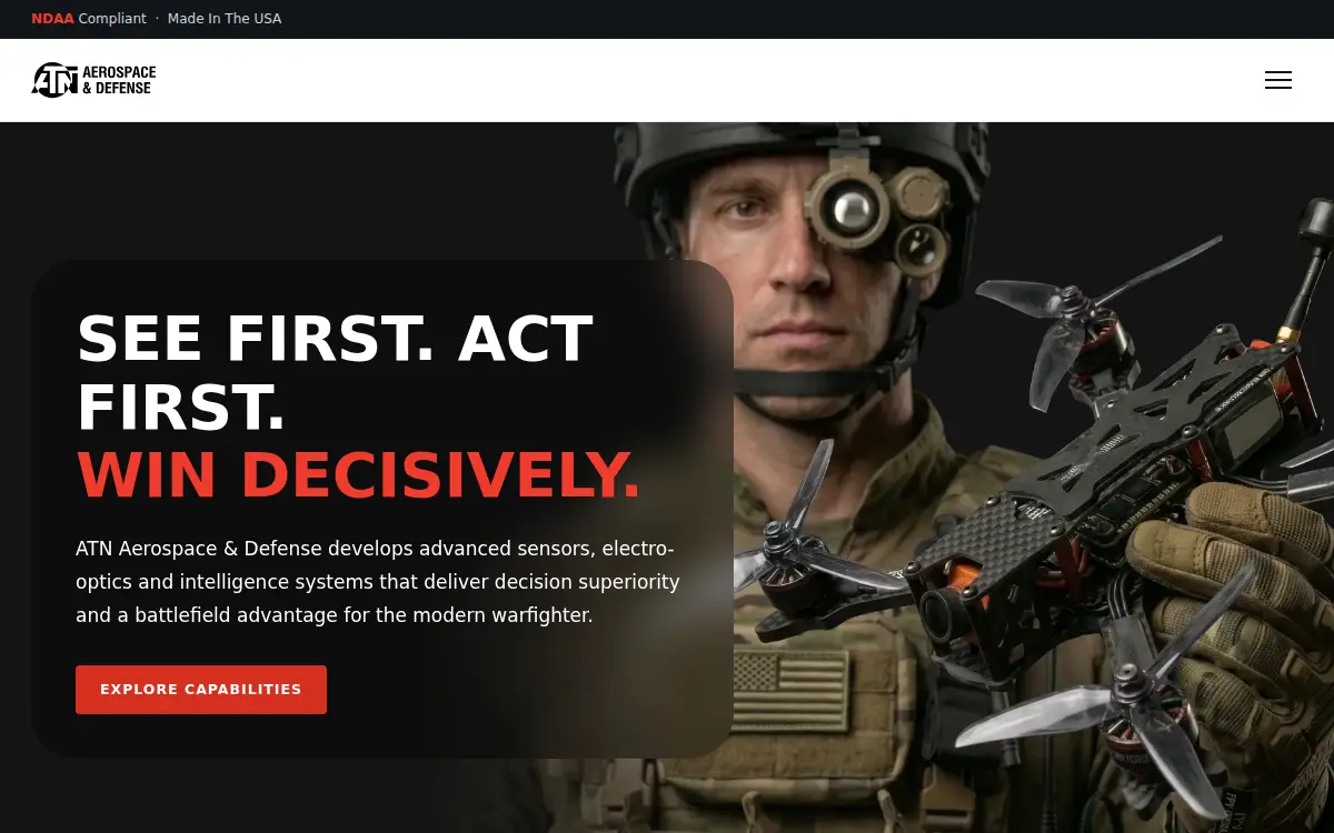 Homepage of Atn Aerospace & Defense INC