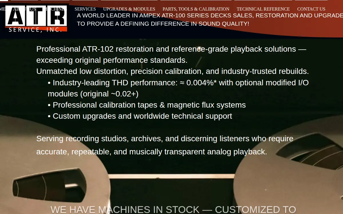 Homepage of Atr Service, INC.