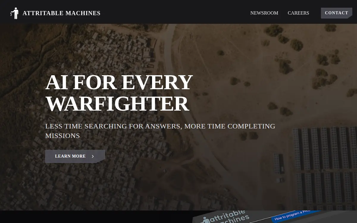 Homepage of Attritable Machines LLC