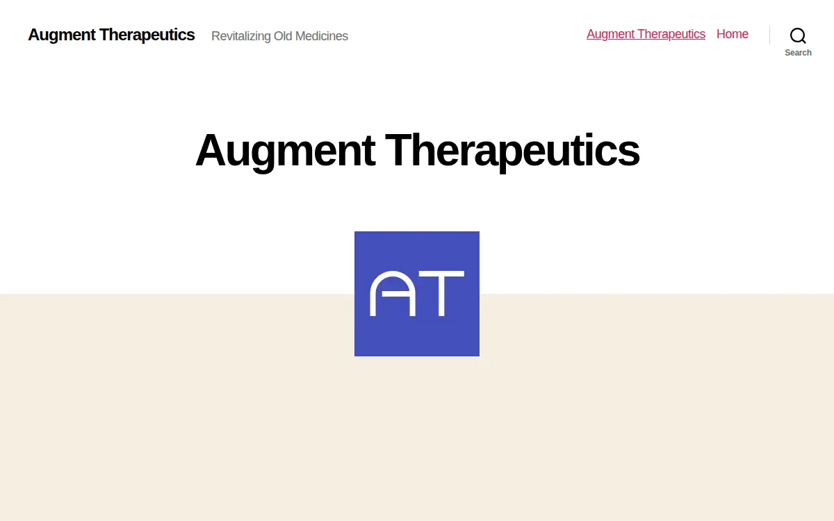 Homepage of Augment Therapeutics INC.