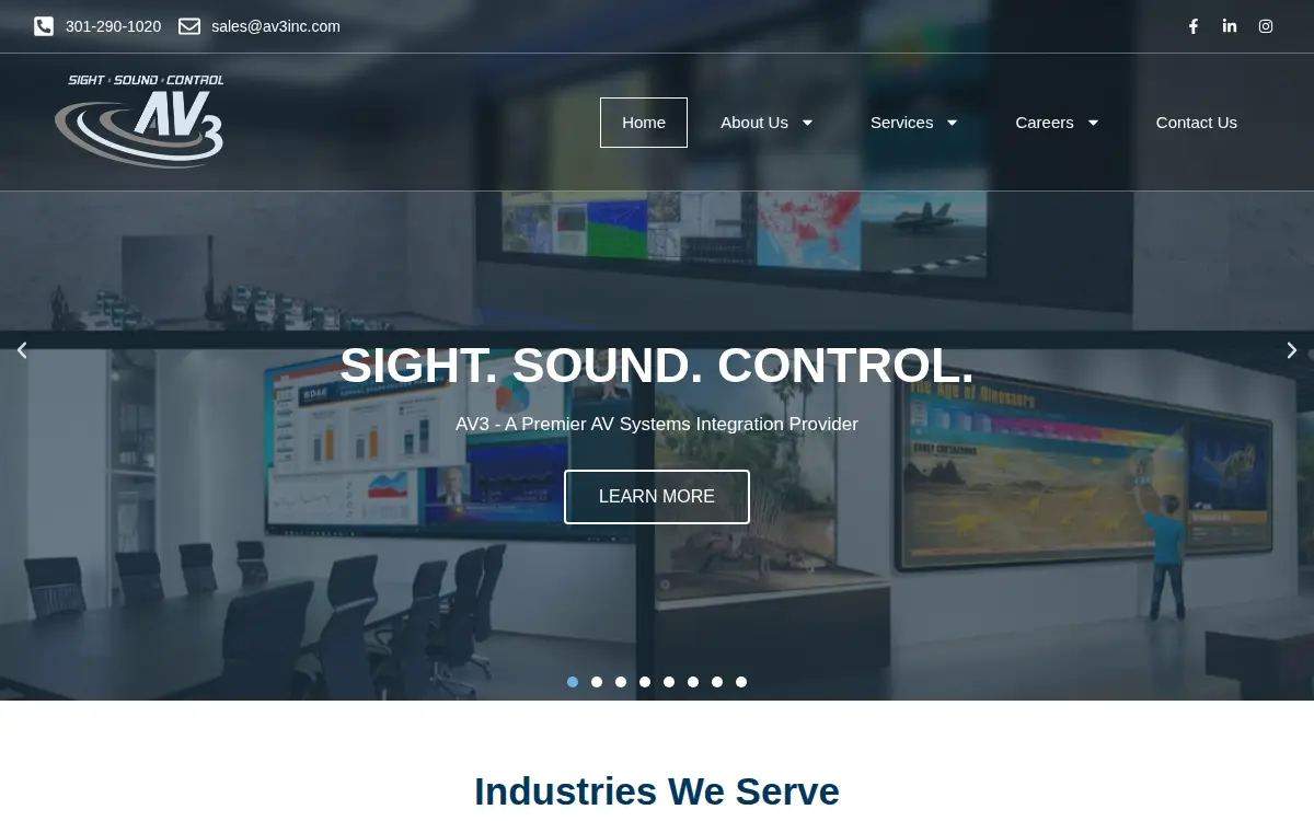 Homepage of Av3 INC