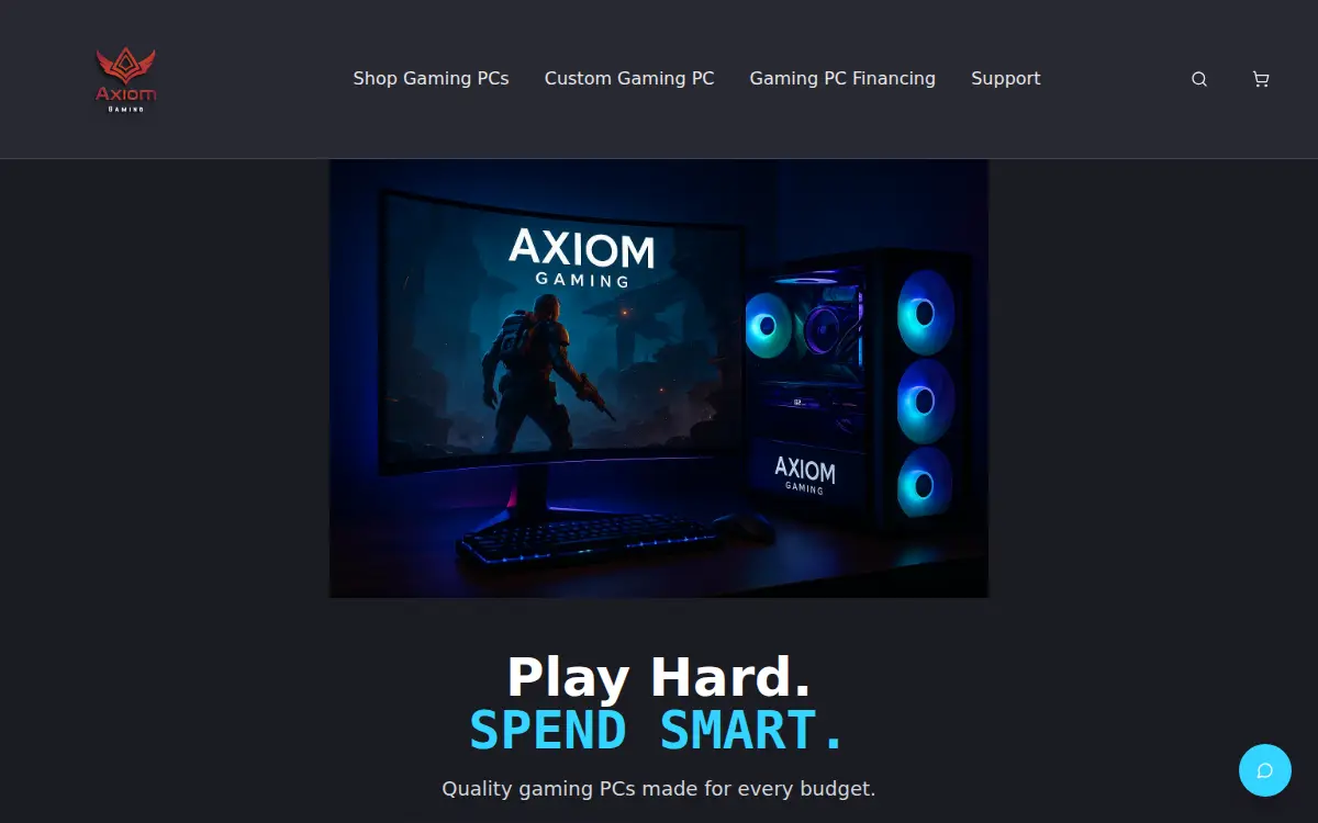Homepage of Axiom LLC