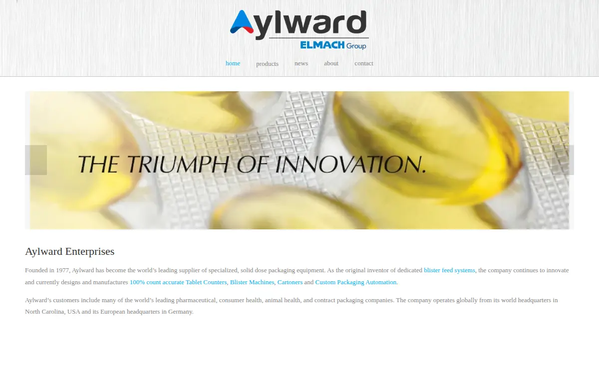 Homepage of Aylward Enterprises LLC
