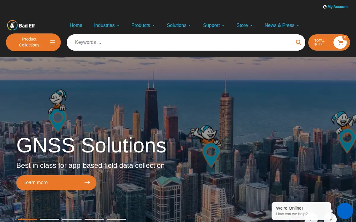 Homepage of Bad Elf LLC