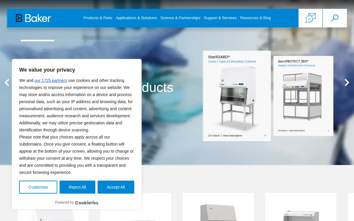 Homepage of The Baker Company, INC.
