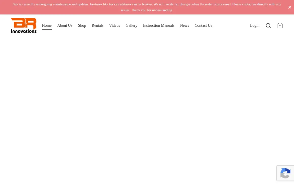 Homepage of B & R Innovations LLC