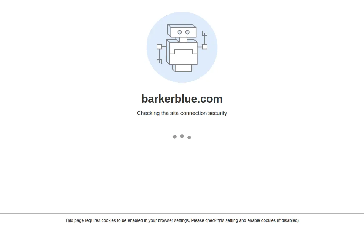 Homepage of Barkerblue, INC.