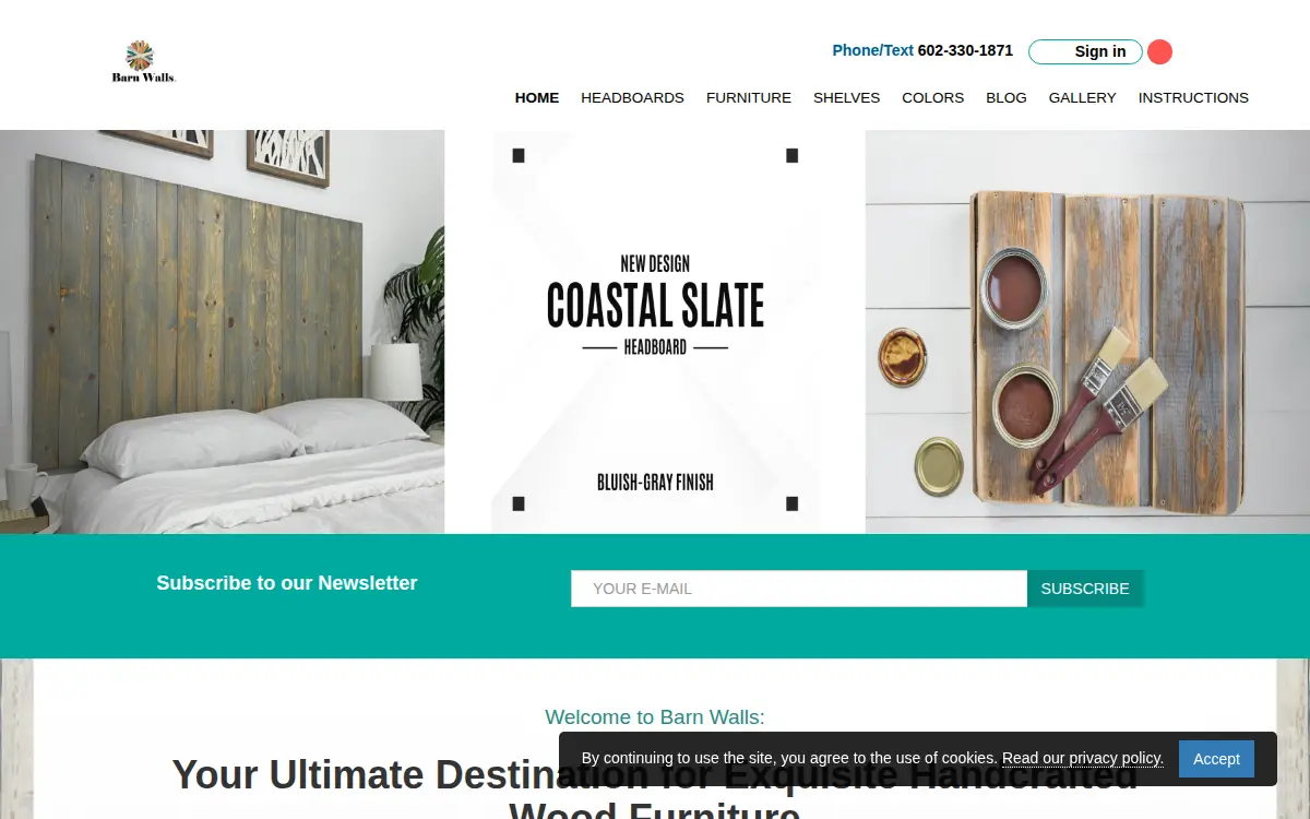 Homepage of Barn Walls LLC