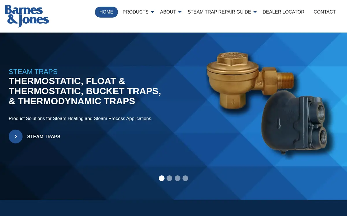 Homepage of Barnes & Jones, LLC