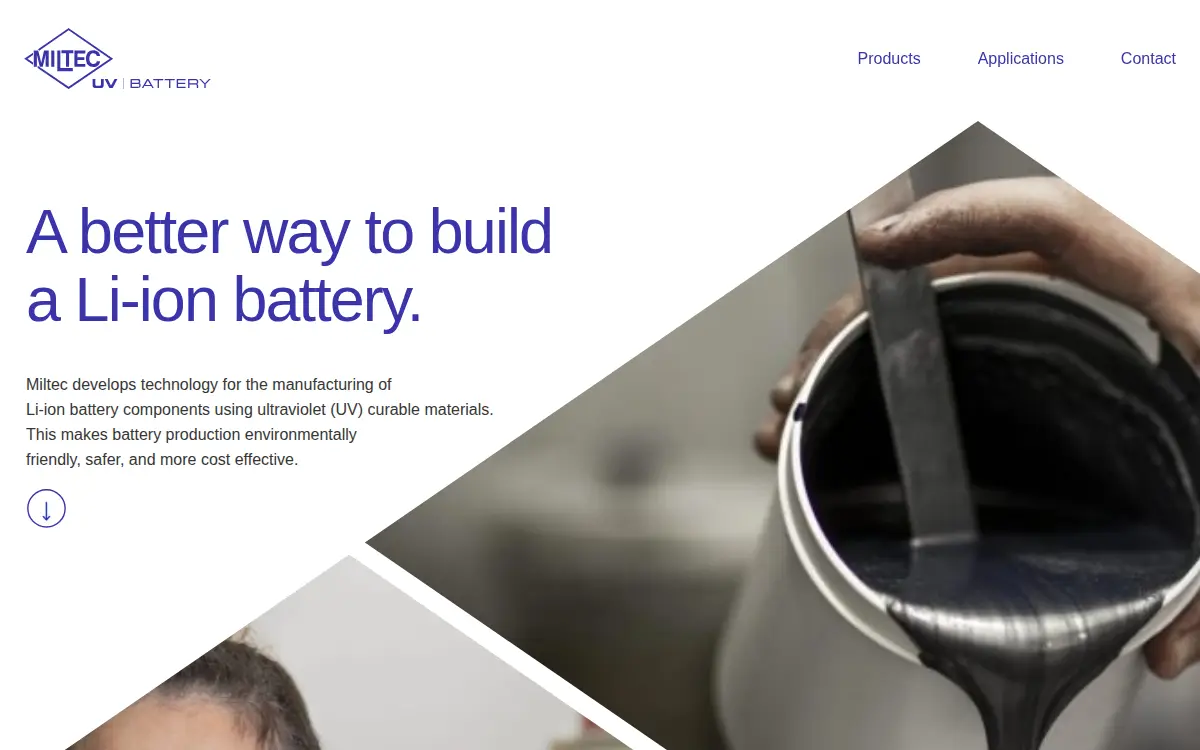 Homepage of Miltec Uv International, LLC