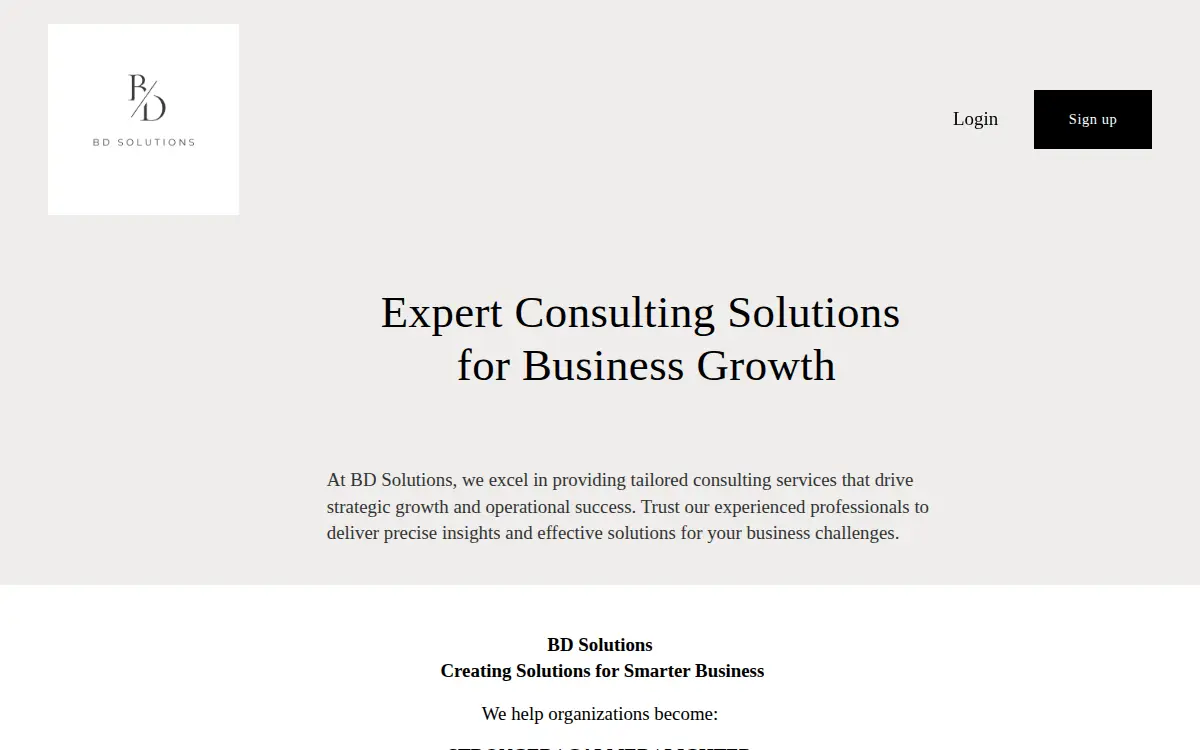 Homepage of B & D 365 Solutions LLC