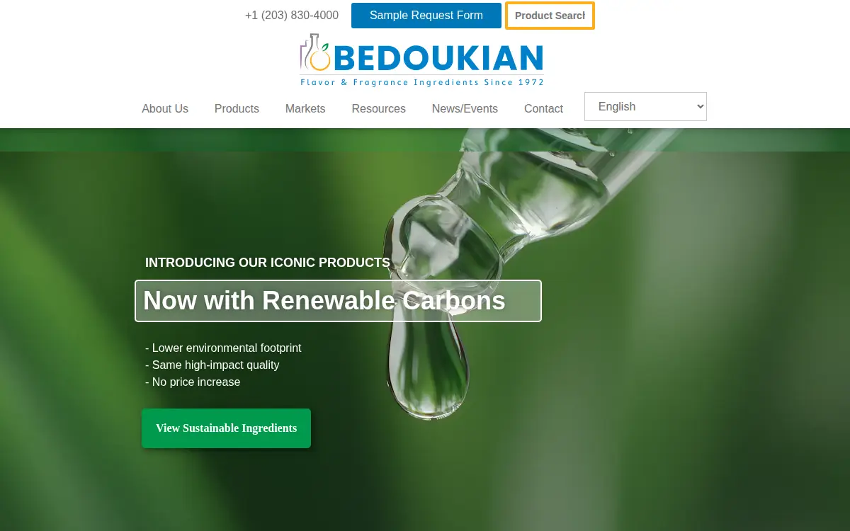 Homepage of Bedoukian Research, INC.