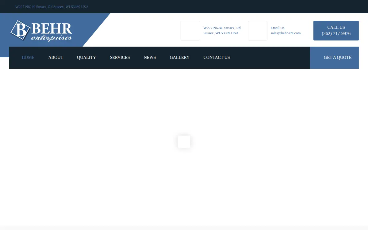Homepage of Behr Enterprises LLC