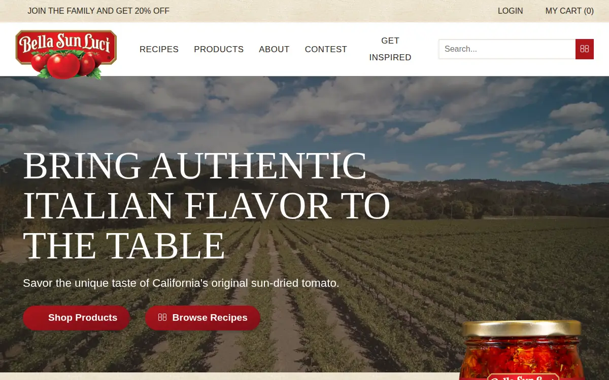 Homepage of Mooney Farms