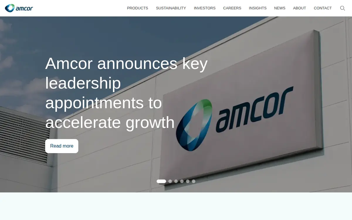 Homepage of Berry Global, INC.