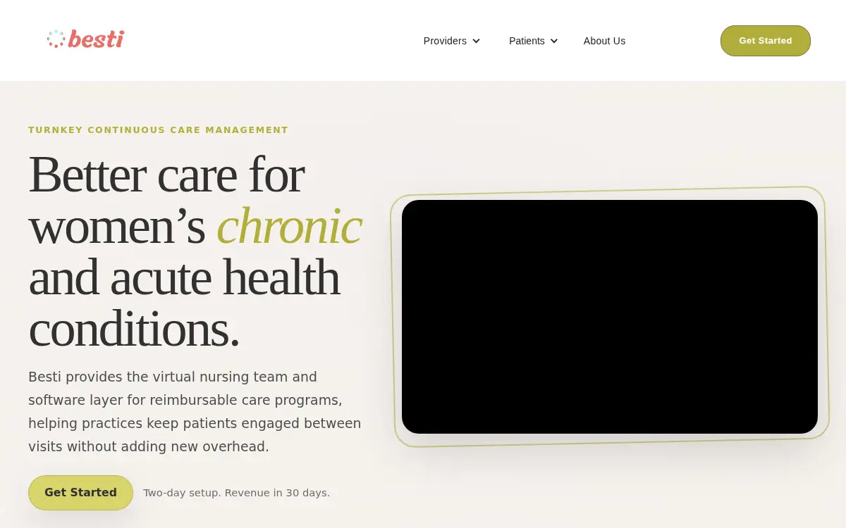Homepage of Besti CO.