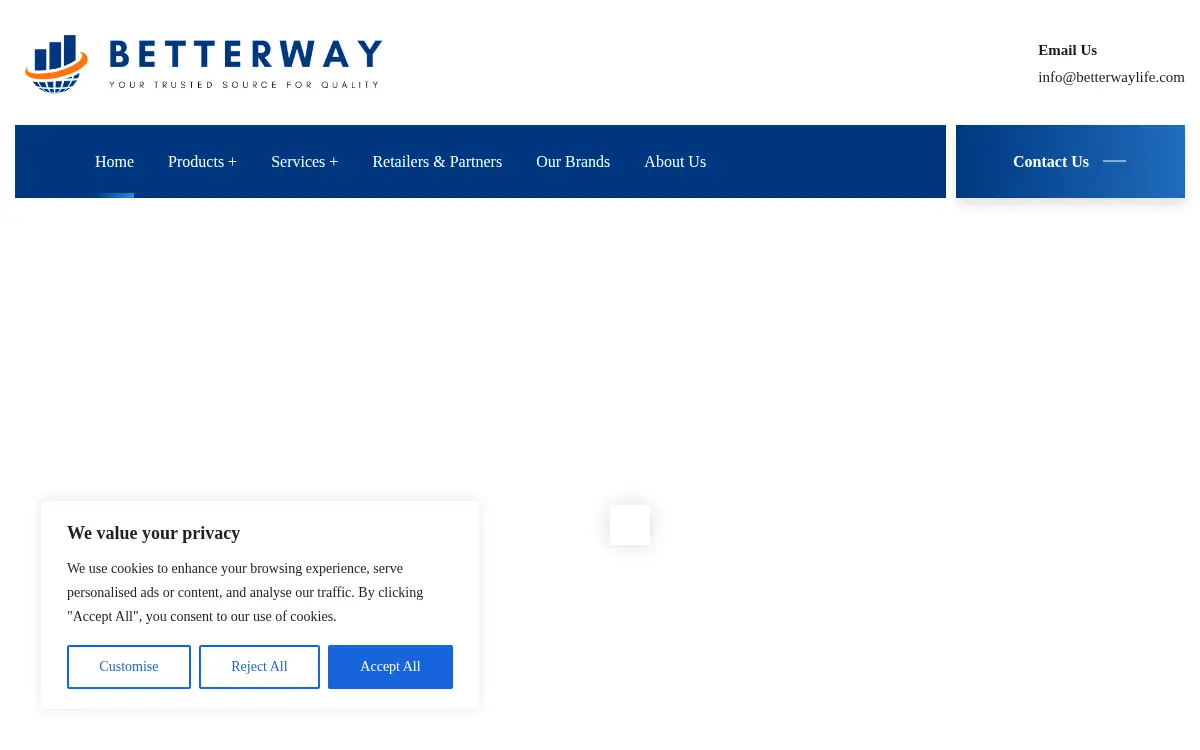 Homepage of Betterway LLC