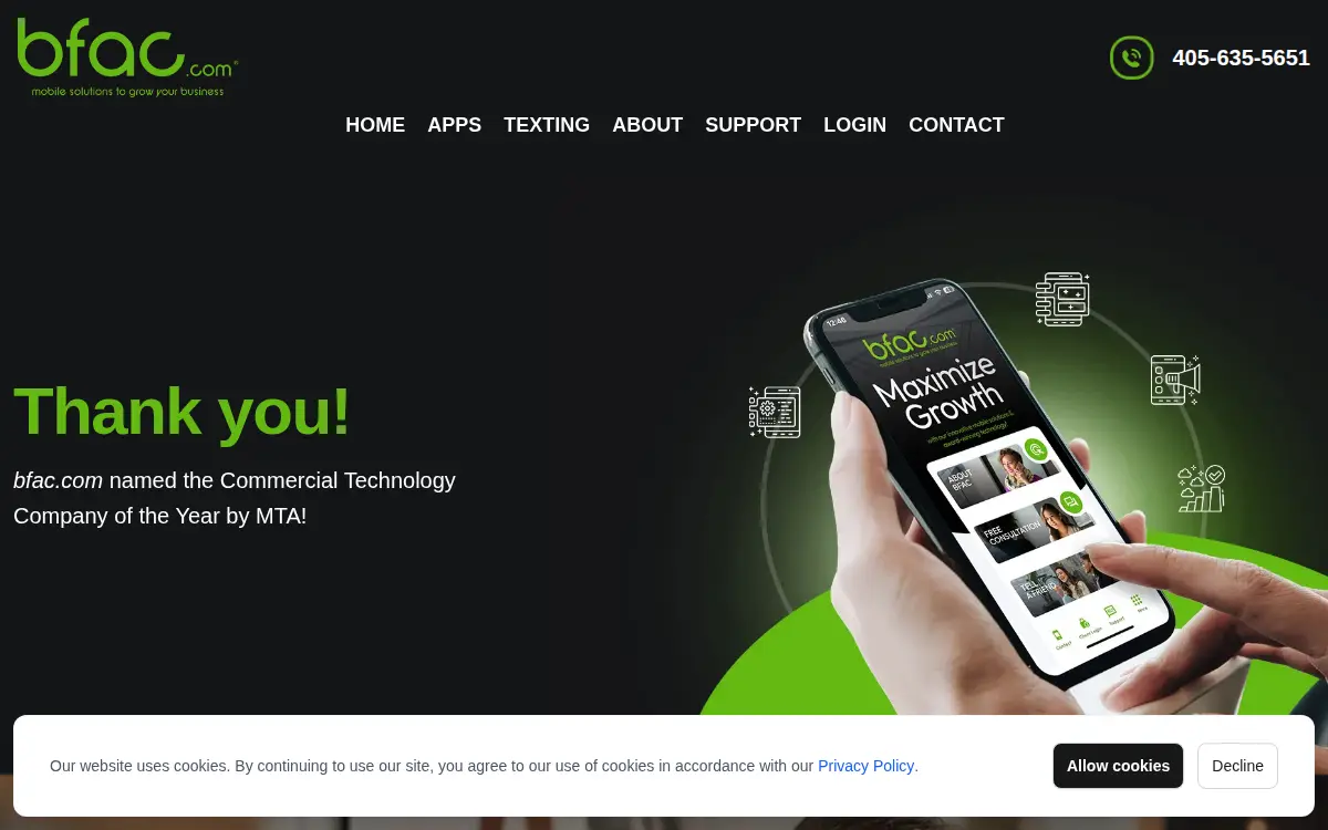 Homepage of Bfac LLC
