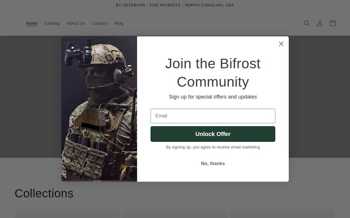 Homepage of Bifrost Gear LLC