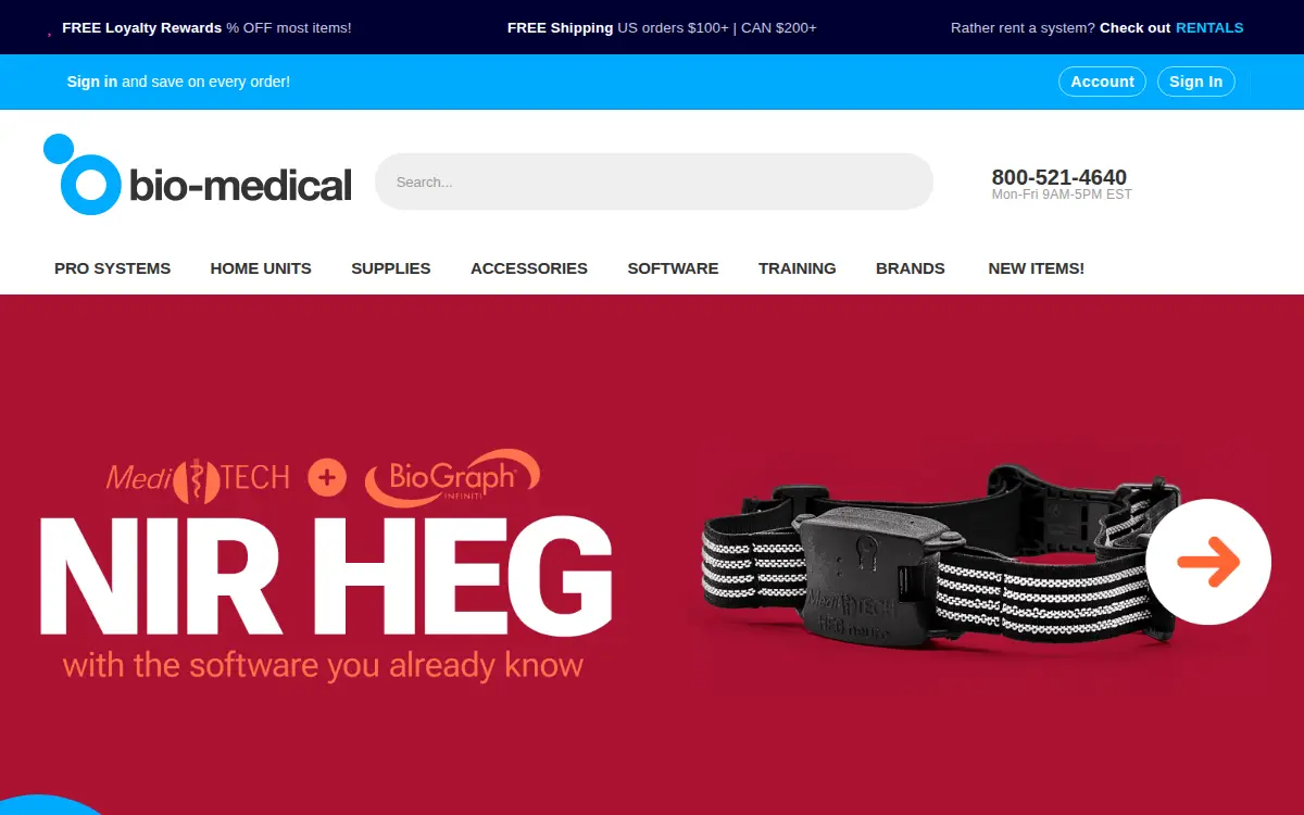Homepage of Bio-medical Instruments, INC.