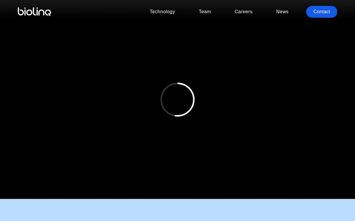 Homepage of Biolinq Incorporated