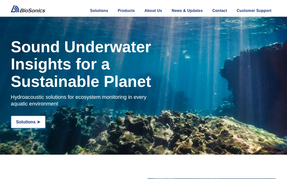 Homepage of Biosonics, INC