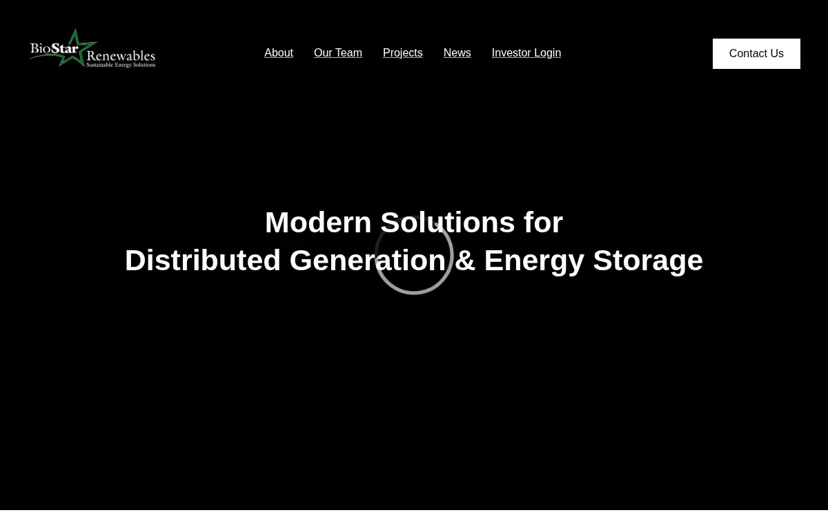 Homepage of Biostar Renewables I, L.l.c