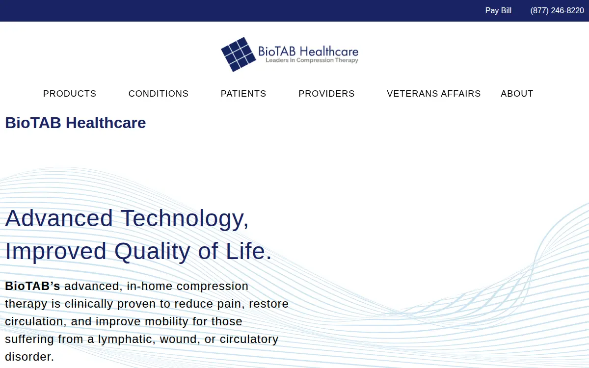 Homepage of Biotab LLC