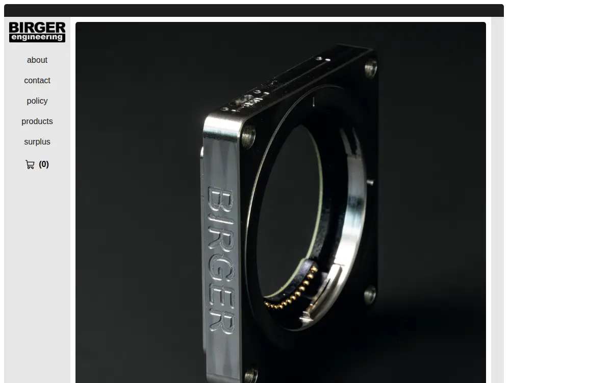 Homepage of Birger Engineering, INC