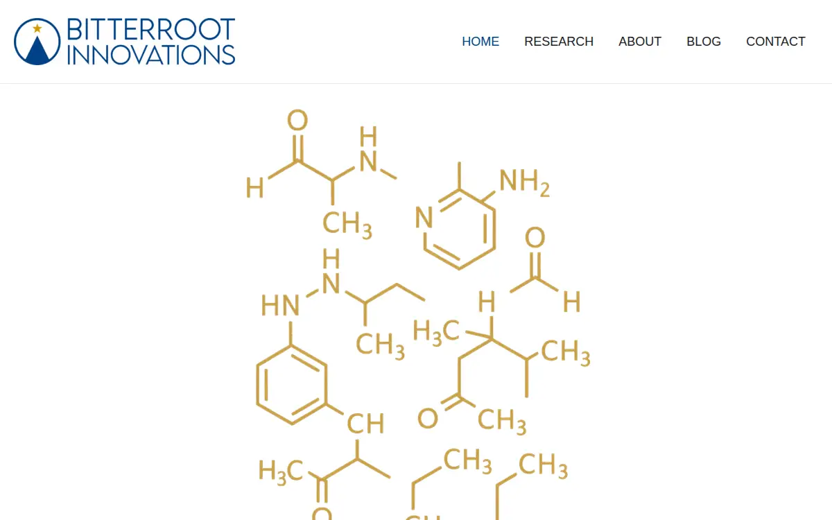 Homepage of Bitterroot Innovations, LLC