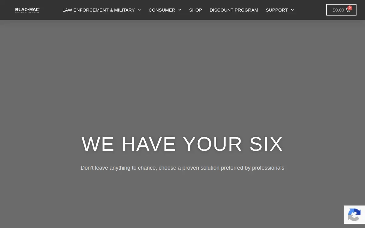 Homepage of Blac-rac Manufacturing INC