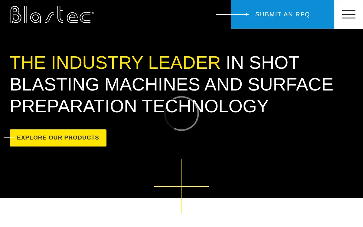 Homepage of Blastec, INC.