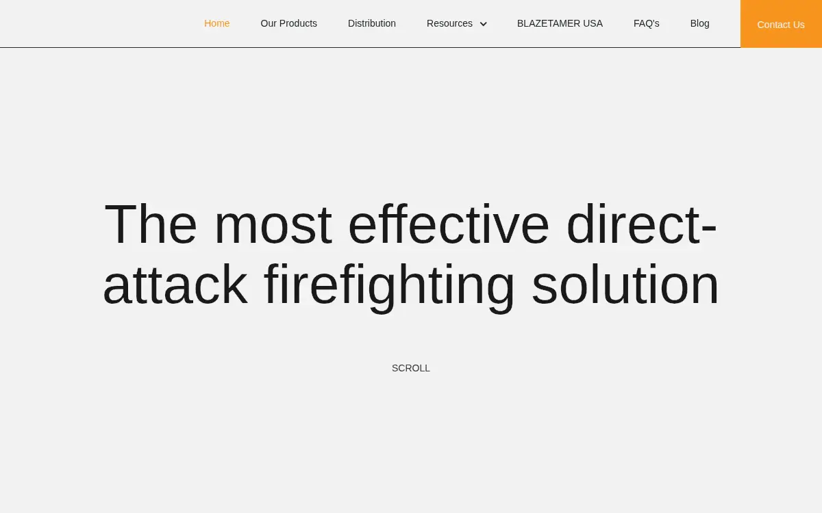 Homepage of Blazetamer USA LLC