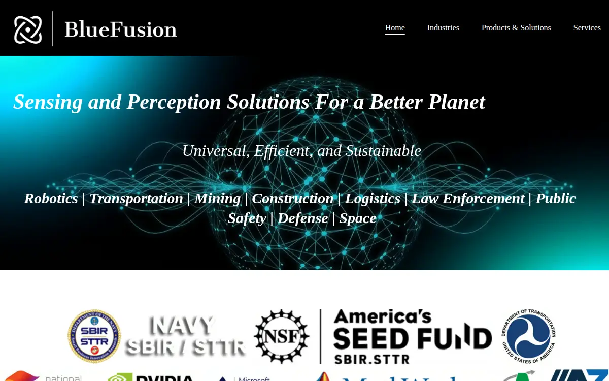Homepage of Bluefusion INC.