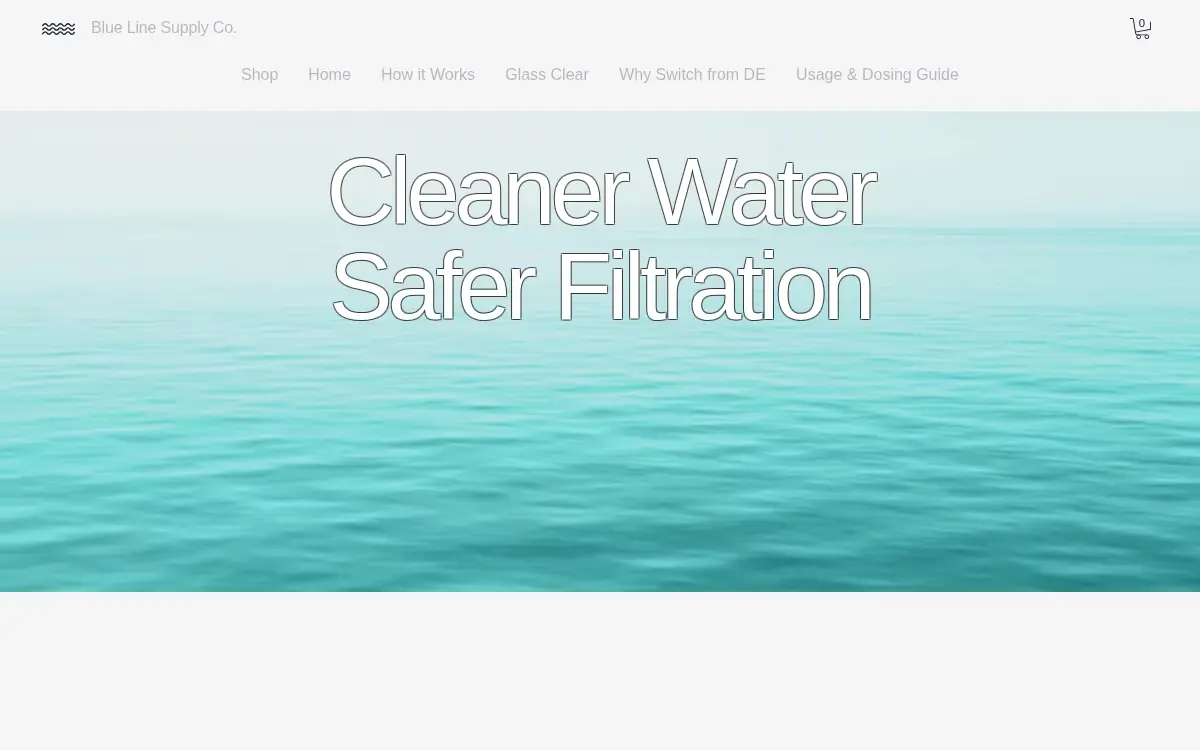 Homepage of Blue Line Supply CO LLC