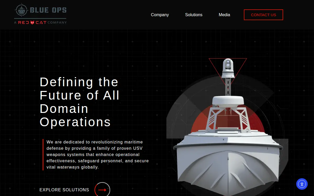 Homepage of Blue Ops, INC.