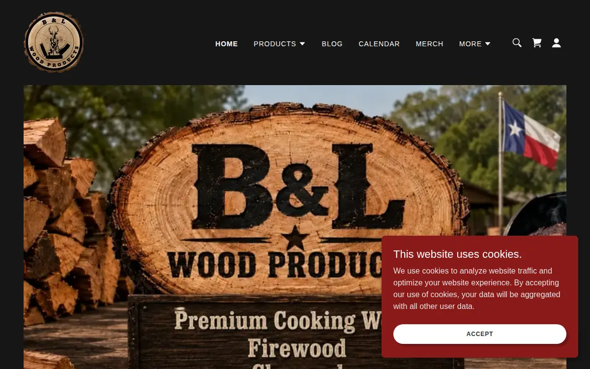 Homepage of B and L Wood Products LLC