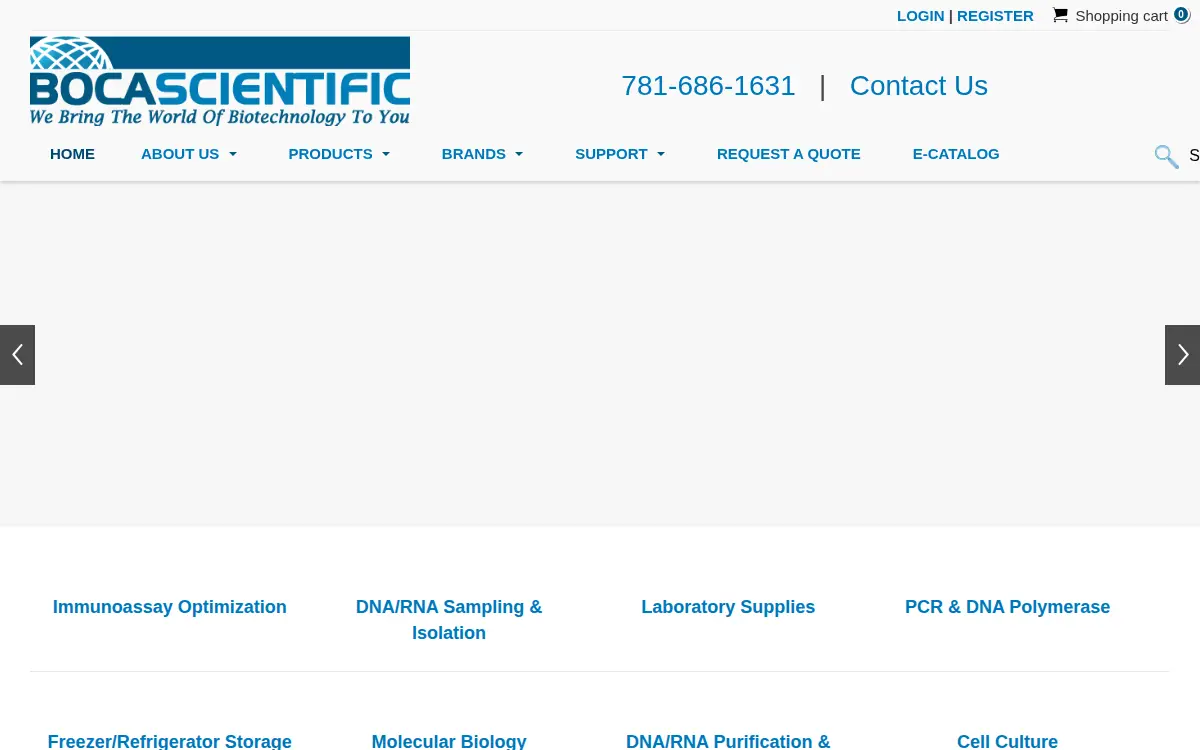Homepage of Boca Scientific INC