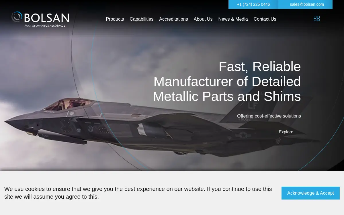 Homepage of Bolsan Company INC