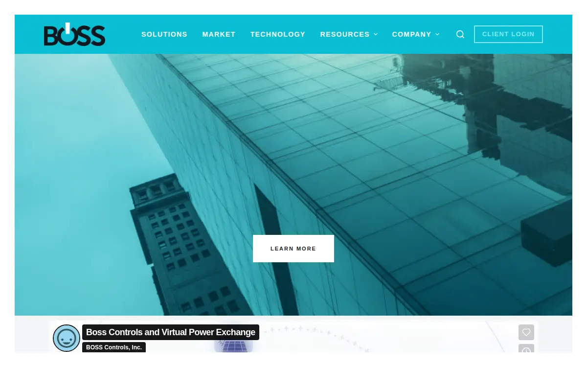 Homepage of Boss Controls, INC