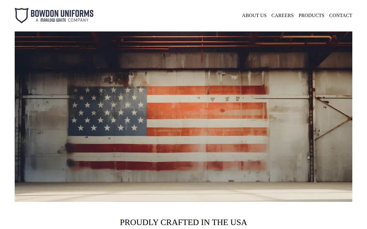 Homepage of Bowdon Uniforms, INC