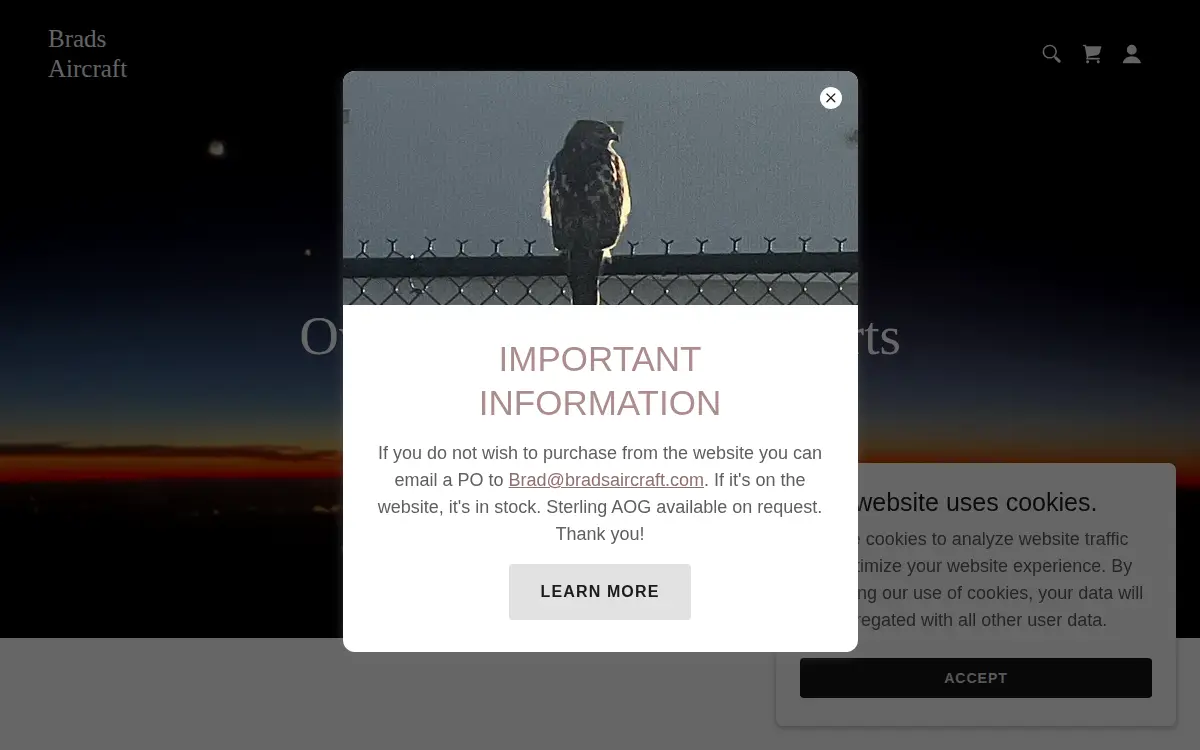 Homepage of Brads Aircraft LLC